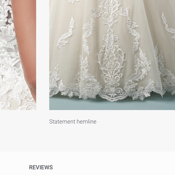 Maggie Sottero Lace Wedding Gown - Picture 4 of 11